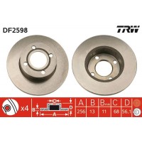 DF2598 TRW Гальмівний диск