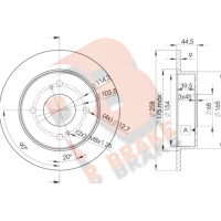 78RBD24201 R BRAKE Гальмівний диск