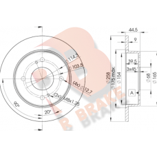 78RBD24201 R BRAKE Гальмівний диск