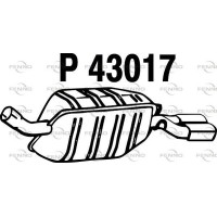 P43017 FENNO Глушник вихлопних газів кінцевий