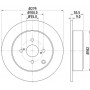 ND1002K NISSHINBO Гальмівний диск