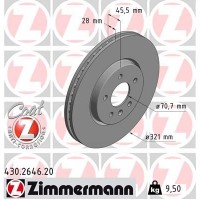 430.2646.20 ZIMMERMANN Гальмівний диск