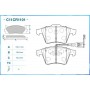 C11CR1101 CWORKS Комплект гальмівних колодок дисковий гальм