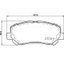 P 37 019 BREMBO КомплеК т гальмівних колодок, дискове гальмо