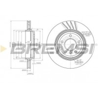 CD7280V BREMSI Гальмівний диск