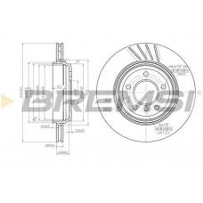 CD7280V BREMSI Гальмівний диск