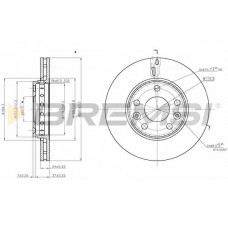 CD7728V BREMSI Гальмівний диск