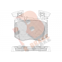 RB2367 R BRAKE Комплект гальмівних колодок дисковий гальм