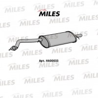HA00033 MILES Глушник вихлопних газів кінцевий