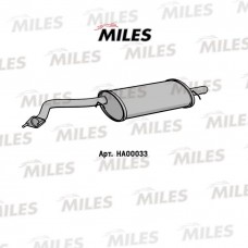 HA00033 MILES Глушник вихлопних газів кінцевий