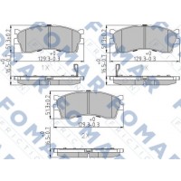 FO 907081 FOMAR Friction КомплеК т гальмівних колодок, дискове гальмо
