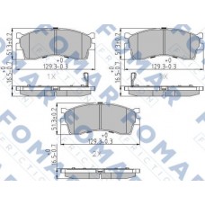 FO 907081 FOMAR Friction КомплеК т гальмівних колодок, дискове гальмо