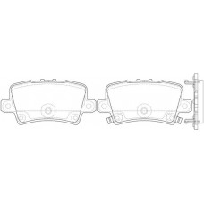 FP8197 FIT Комплект гальмівних колодок дисковий гальм