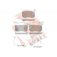 RB2303 R BRAKE Комплект гальмівних колодок дисковий гальм
