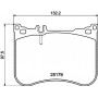 8DB 355 021-211 HELLA Комплект гальмівних колодок дисковий гальм