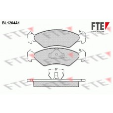 BL1264A1 FTE Комплект гальмівних колодок дисковий гальм