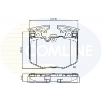 CBP02527 COMLINE КомплеК т гальмівних колодок, дискове гальмо