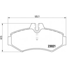 FK20155 KAISHIN Комплект гальмівних колодок дисковий гальм