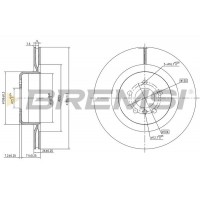CD8624V BREMSI Гальмівний диск
