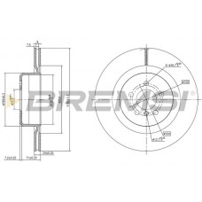 CD8624V BREMSI Гальмівний диск