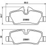 8DB 355 021-481 HELLA PAGID Комплект гальмівних колодок дисковий гальм