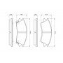 0 986 461 127 BOSCH Комплект гальмівних колодок дисковий гальм