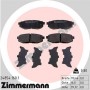 24854.160.1 ZIMMERMANN Комплект гальмівних колодок дисковий гальм