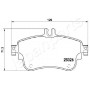 PA-0547AF JAPANPARTS Комплект гальмівних колодок дисковий гальм