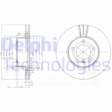 BG3998C DELPHI Гальмівний диск
