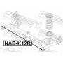 NAB-K12R FEBEST Втулка, балка моста