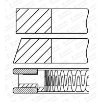 08-449400-00 GOETZE ENGINE Комплект поршневих кілець