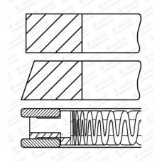 08-449400-00 GOETZE ENGINE Комплект поршневих кілець