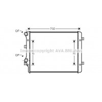 VN2207 AVA QUALITY COOLING Радіатор охолодження двигуна