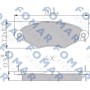 FO 688181 FOMAR Friction Комплект гальмівних колодок дисковий гальм