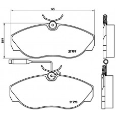 FK20298 KAISHIN Комплект гальмівних колодок дисковий гальм
