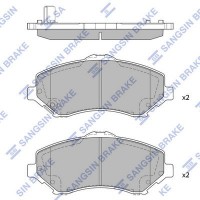SP2185 Hi-Q Комплект гальмівних колодок дисковий гальм