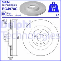 BG4978C DELPHI Гальмівний диск