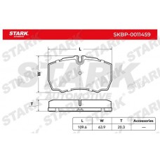 SKBP-0011459 Stark Комплект гальмівних колодок дисковий гальм