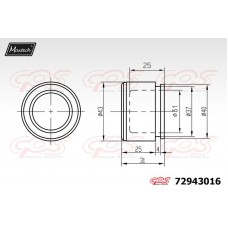 72943016 MAXTECH Поршень корпус скоби гальма
