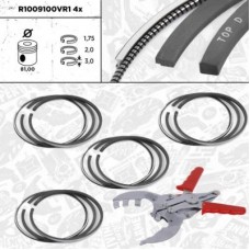 R1009100VR1 ET ENGINETEAM Комплект поршневих кілець