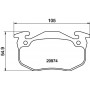 8DB 355 018-951 HELLA Комплект гальмівних колодок дисковий гальм