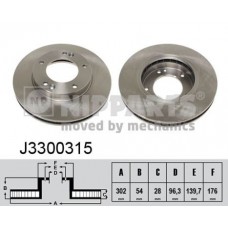 J3300315 NIPPARTS Гальмівний диск
