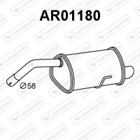AR01180 VENEPORTE Глушник вихлопних газів кінцевий