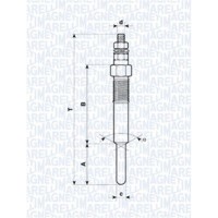 062583101304 MAGNETI MARELLI Свічка розжарювання