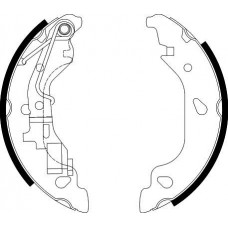 8DB 355 002-581 HELLA PAGID Комплект гальмівних колодок