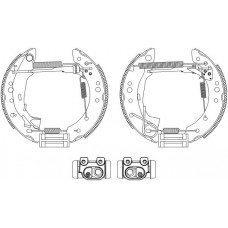 8DB 355 004-731 HELLA PAGID Комплект гальмівних колодок