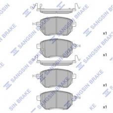 SP2107 Hi-Q Комплект гальмівних колодок дисковий гальм