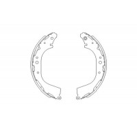 KBS-7411 KAVO PARTS Комплект гальмівних колодок