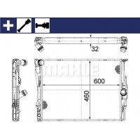 CR 1087 000S MAHLE Радіатор охолодження двигуна