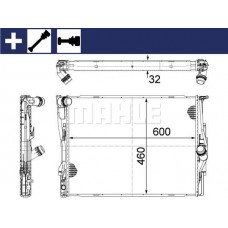 CR 1087 000S MAHLE Радіатор охолодження двигуна